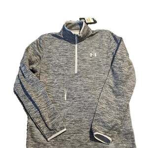Under Armour Men's Gray Pullover ColdGear Loose Fleece Quarter Zip Pullover NWT